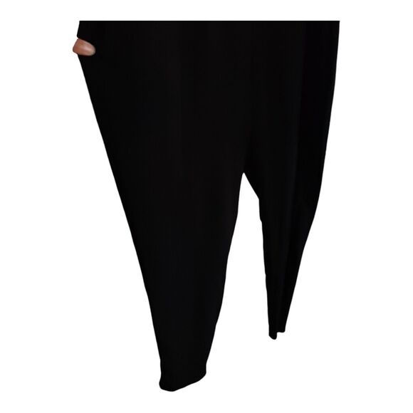 Bongo Women's NWT Black Halter Jumpsuit Spaghetti Strap  Tapered Legs Sz 1X - Picture 2 of 5